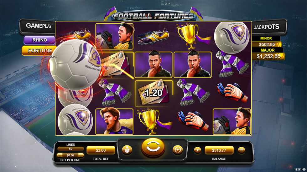 Play Football Fortunes Slot