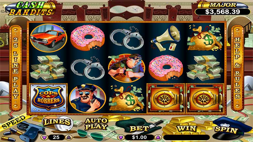 Cash Bandits Slot Gameplay