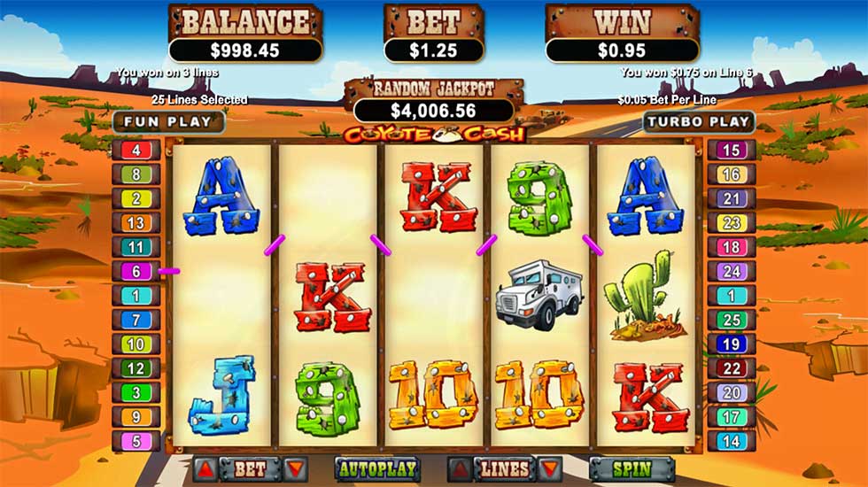 Coyote Cash Slot Gameplay