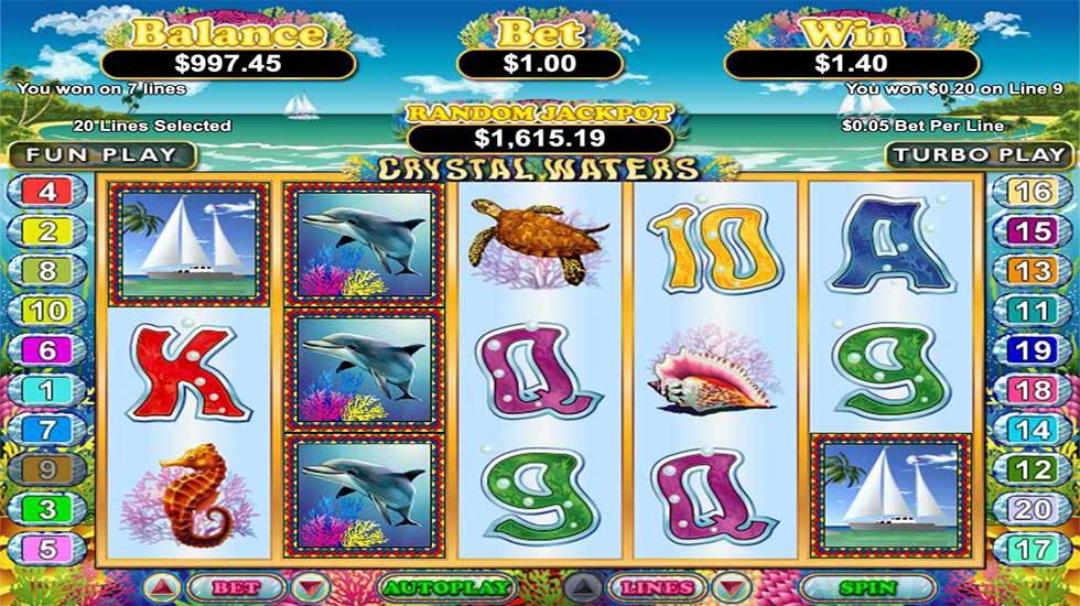 Crystal Waters Slot Machine