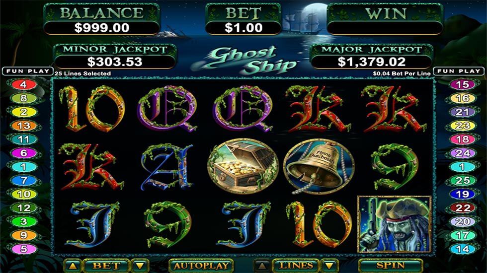 Ghost Ship Slot Gameplay