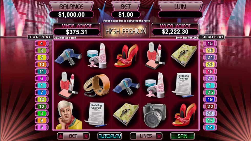 High Fashion Slot Gameplay