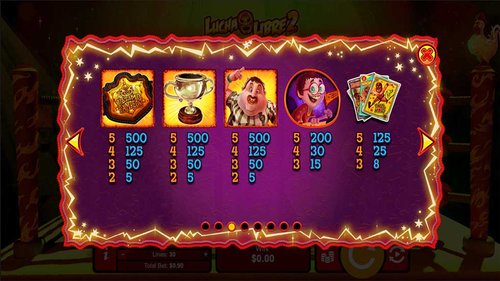 Lucha Libre 2 Slot Paylines