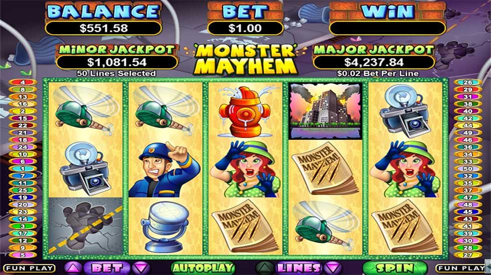 Monster Mayhem Slot Gameplay