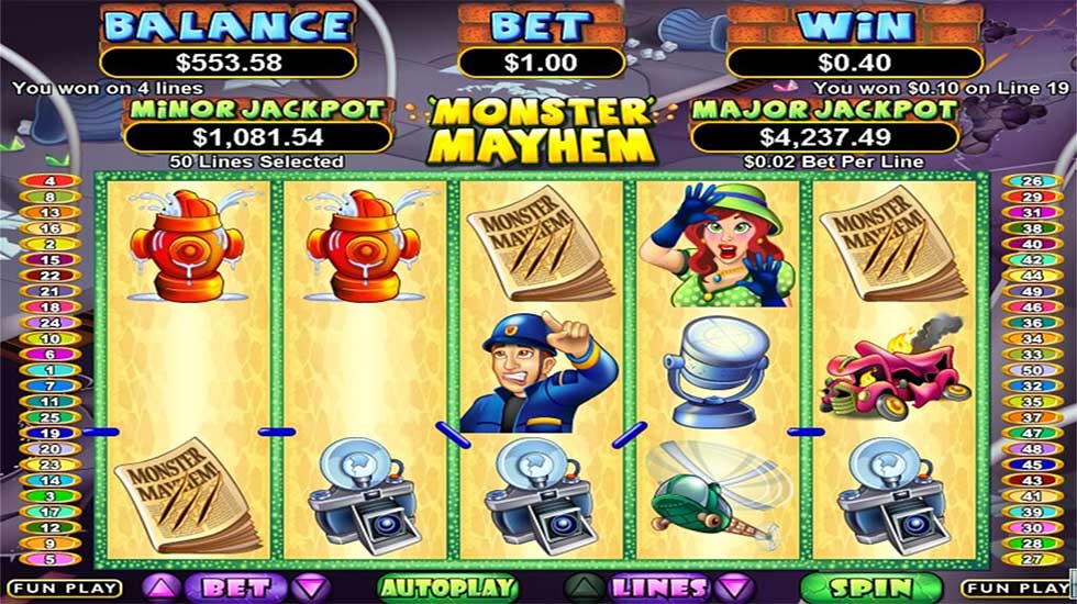 Monster Mayhem Slot Machine