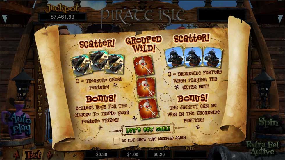 Pirate Isle Slot Features