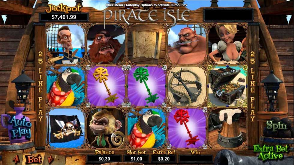 Pirate Isle Slot Gameplay