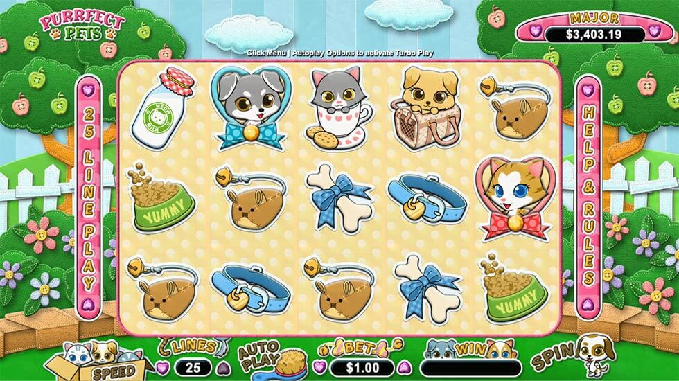 Purrfect Pets Slot Gameplay