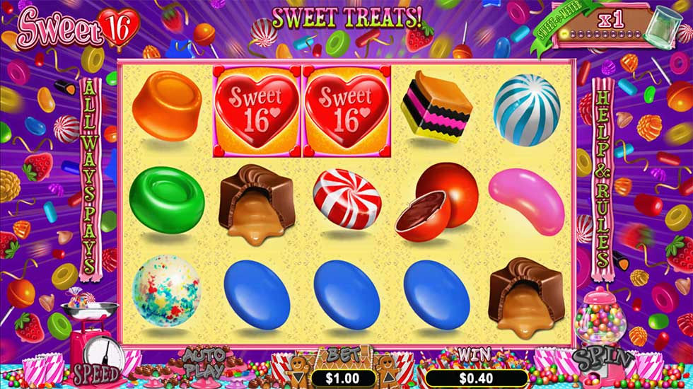 MEGA WIN at Sweet 16 Blast Slots with a few cents ★★ Get 382 Free Spins to try Now ★★★